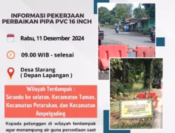 Pekerjaan Perbaikan Pipa di Silarang: Pasokan Air Bersih Terhenti Sementara