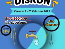 Rayakan HUT ke-32, PERUMDA Tirta Mulia Pemalang Tawarkan Diskon 32% untuk Pemasangan Sambungan Air