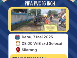 Perbaikan Pipa Air di Silarang: Jadwal dan Wilayah Terdampak
